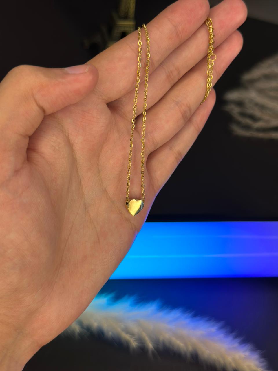 Minimalist Gold Heart Necklace