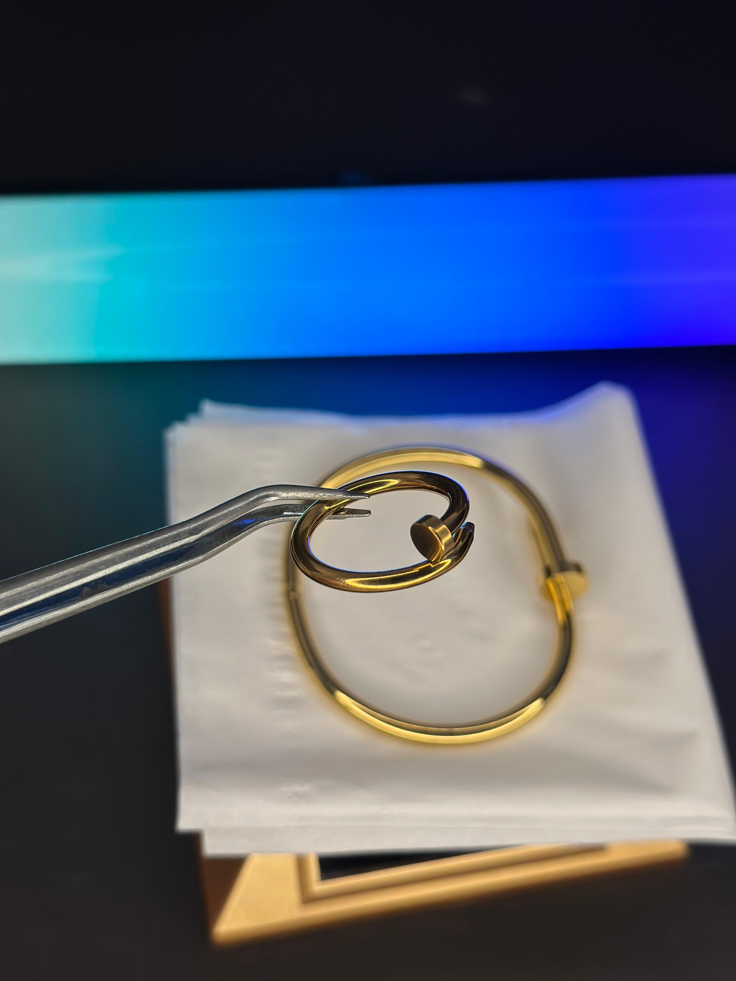 Iconic Nail-Head Bangle and ring